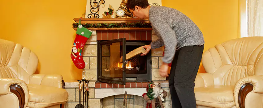 Rusted Metal Fireplace Restoration in Berwyn, Illinois