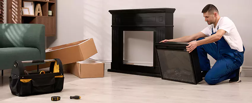 Old Rusted Metal Fireplace Repair And Replacement in Berwyn, IL